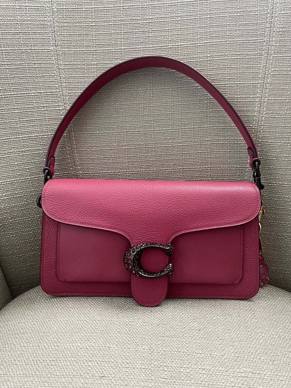 Coach Tabby Shoulder Bag 26 in Pewter/Dusty Pink NWT